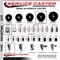 Service Caster 5'' Phenolic Wheel Swivel Top Plate Caster Set with 2 Posi Brakes 2 Rigid, 4PK SCC-20S514-PHR-PLB-2-R-2 - alternate 5
